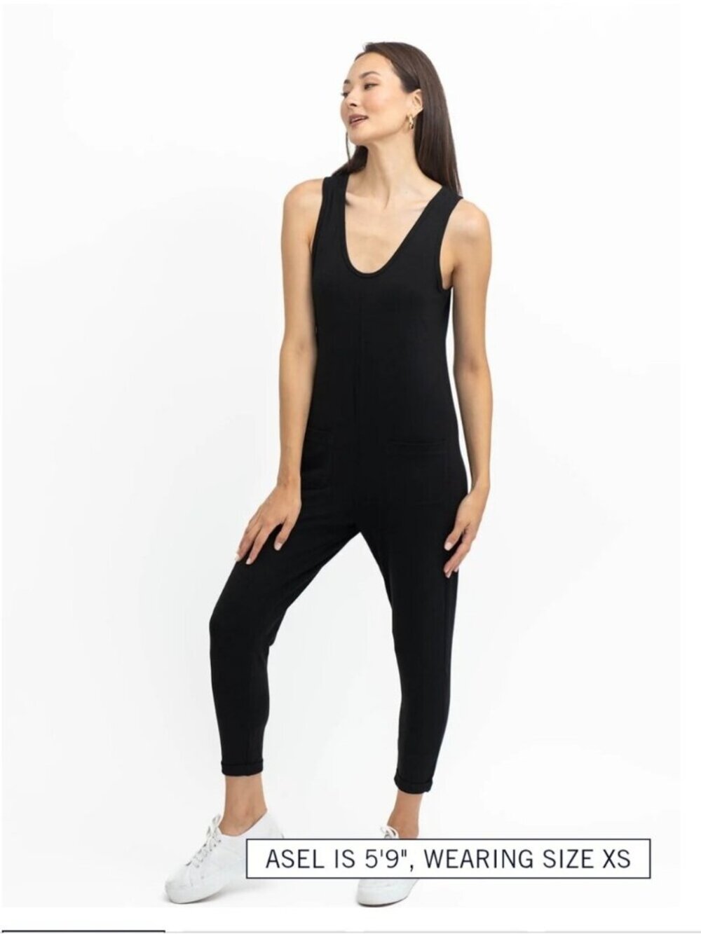 SMASH + TESS | Saturday Romper Jumpsuit Sleeveless Black Sz M